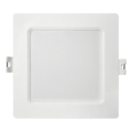 LED Hang plafondverlichting SQUARE LED/6W/230V 4000K 12x12 cm wit