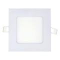 LED Hang plafondverlichting SQUARE LED/6W/230V 4200K 11,8x11,8 cm wit