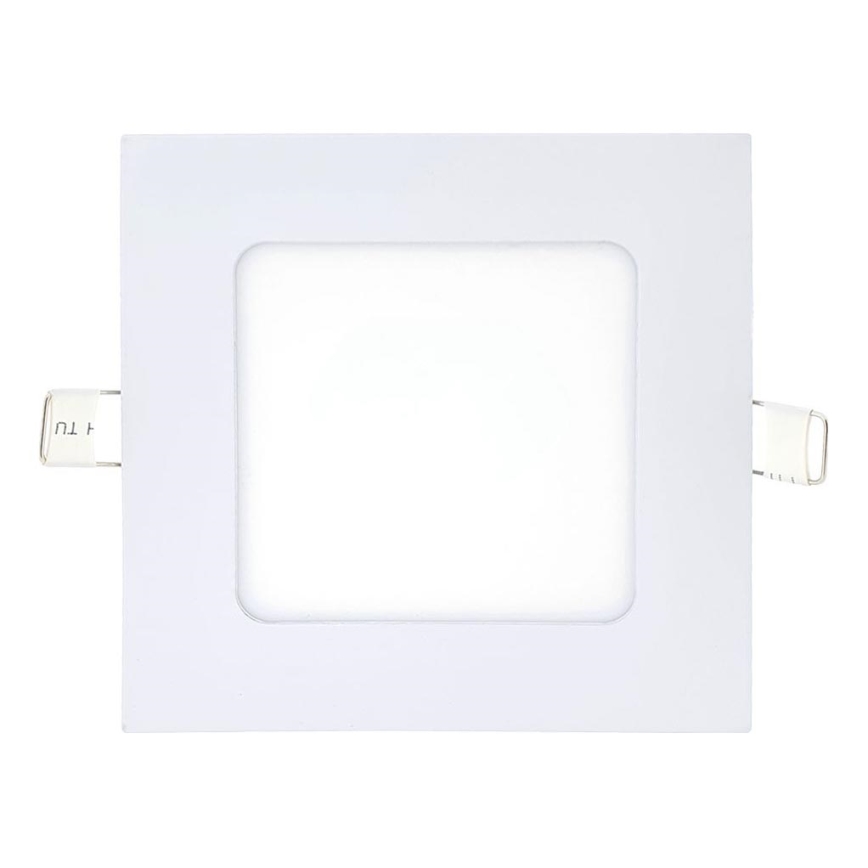 LED Hang plafondverlichting SQUARE LED/6W/230V 6500K 11,8x11,8 cm wit
