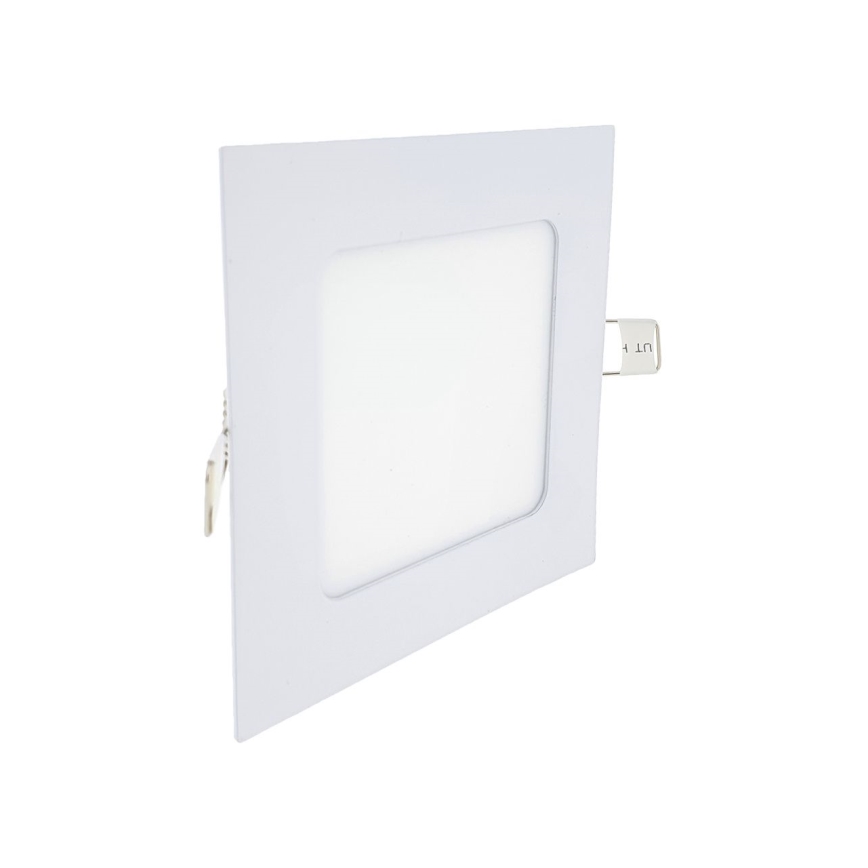 LED Hang plafondverlichting SQUARE LED/6W/230V 6500K 11,8x11,8 cm wit