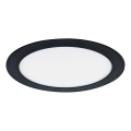 LED Hang plafondverlichting VEGA LED/12W/230V 2900/3900/5800K diameter 17,5 cm zwart