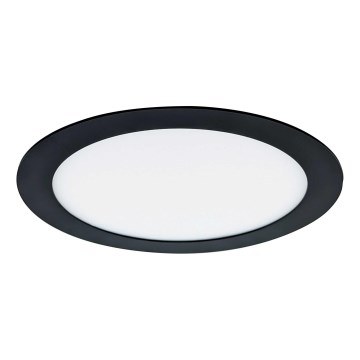 LED Hang plafondverlichting VEGA LED/18W/230V 2900/3900/5800K diameter 22,5 cm zwart