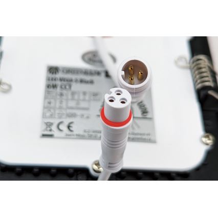 LED Hang plafondverlichting VEGA LED/18W/230V 2900/3900/5800K diameter 22,5 cm zwart