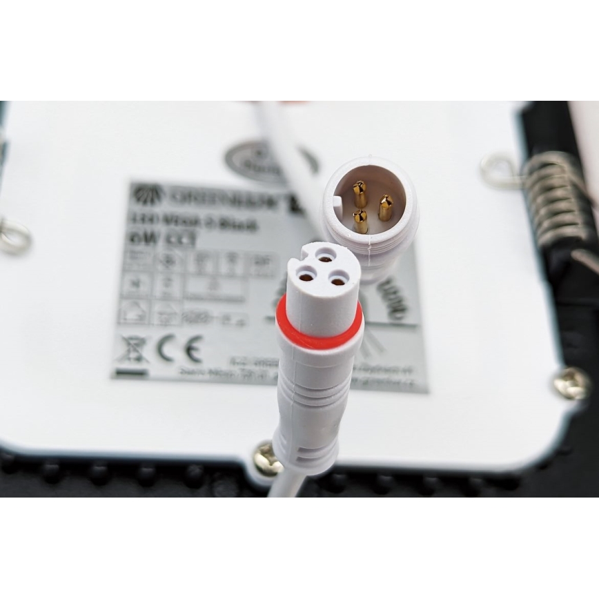 LED Hang plafondverlichting VEGA LED/18W/230V 2900/3900/5800K diameter 22,5 cm zwart