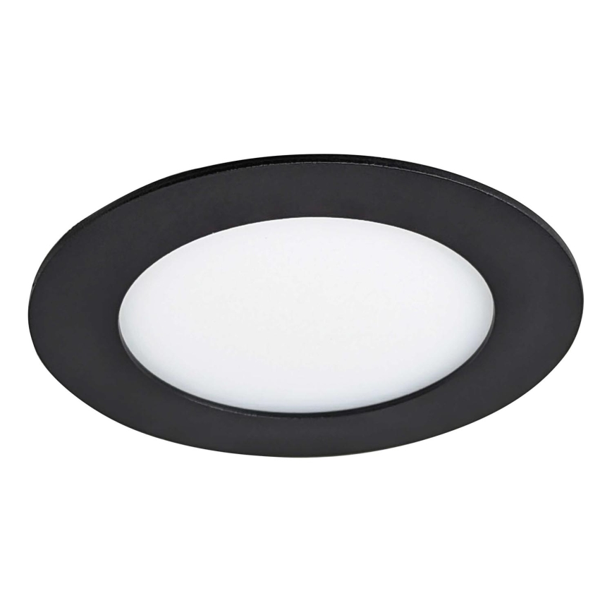 LED Hang plafondverlichting VEGA LED/6W/230V 2900/3900/5800K diameter 12,5 cm zwart