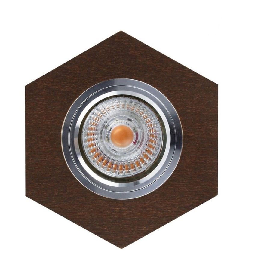 LED Hang plafondverlichting VITAR 1xGU10/5W/230V CRI 90 beuken