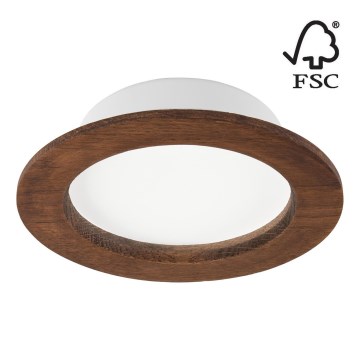 LED Hang plafondverlichting WOODY SPOT LED/12,5W/230V 3000K kers ø 16 cm
