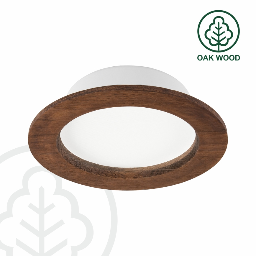 LED Hang plafondverlichting WOODY SPOT LED/12,5W/230V 4000K kers ø 16 cm