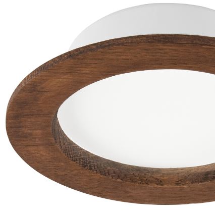 LED Hang plafondverlichting WOODY SPOT LED/12,5W/230V 4000K kers ø 16 cm