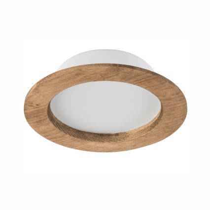 LED Hang plafondverlichting WOODY SPOT LED/12,5W/230V 4000K walnoot ø 16 cm