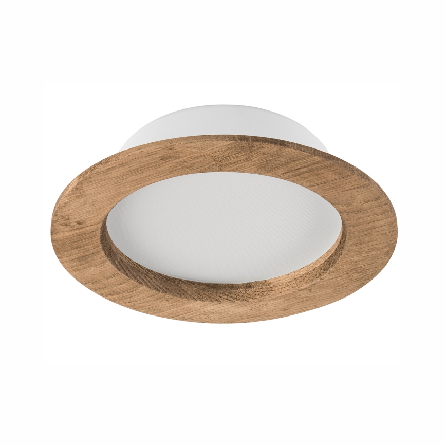 LED Hang plafondverlichting WOODY SPOT LED/12,5W/230V 4000K walnoot ø 16 cm