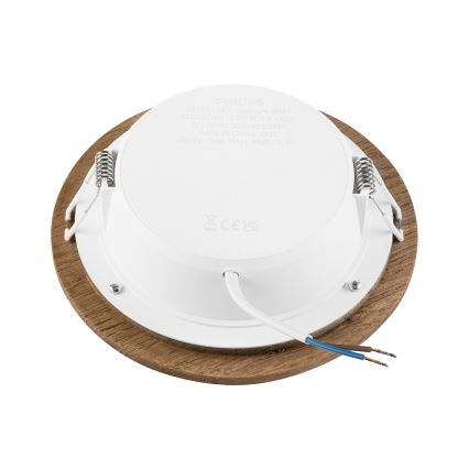 LED Hang plafondverlichting WOODY SPOT LED/12,5W/230V 4000K walnoot ø 16 cm