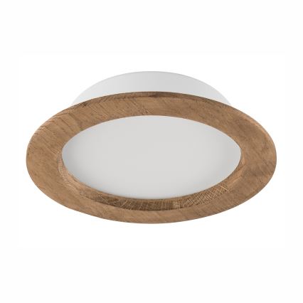 LED Hang plafondverlichting WOODY SPOT LED/16,5W/230V 4000K walnoot ø 18,5 cm