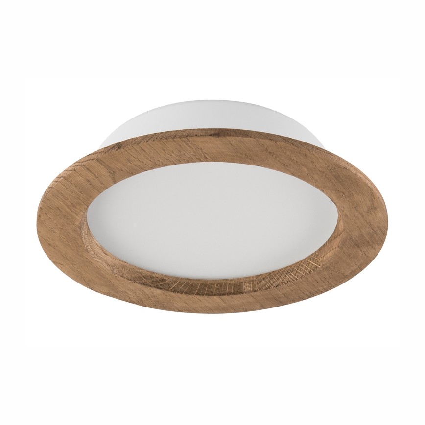 LED Hang plafondverlichting WOODY SPOT LED/16,5W/230V 4000K walnoot ø 18,5 cm
