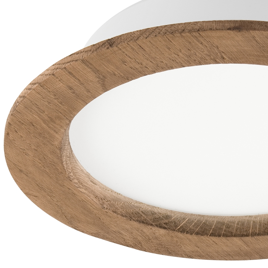 LED Hang plafondverlichting WOODY SPOT LED/16,5W/230V 4000K walnoot ø 18,5 cm