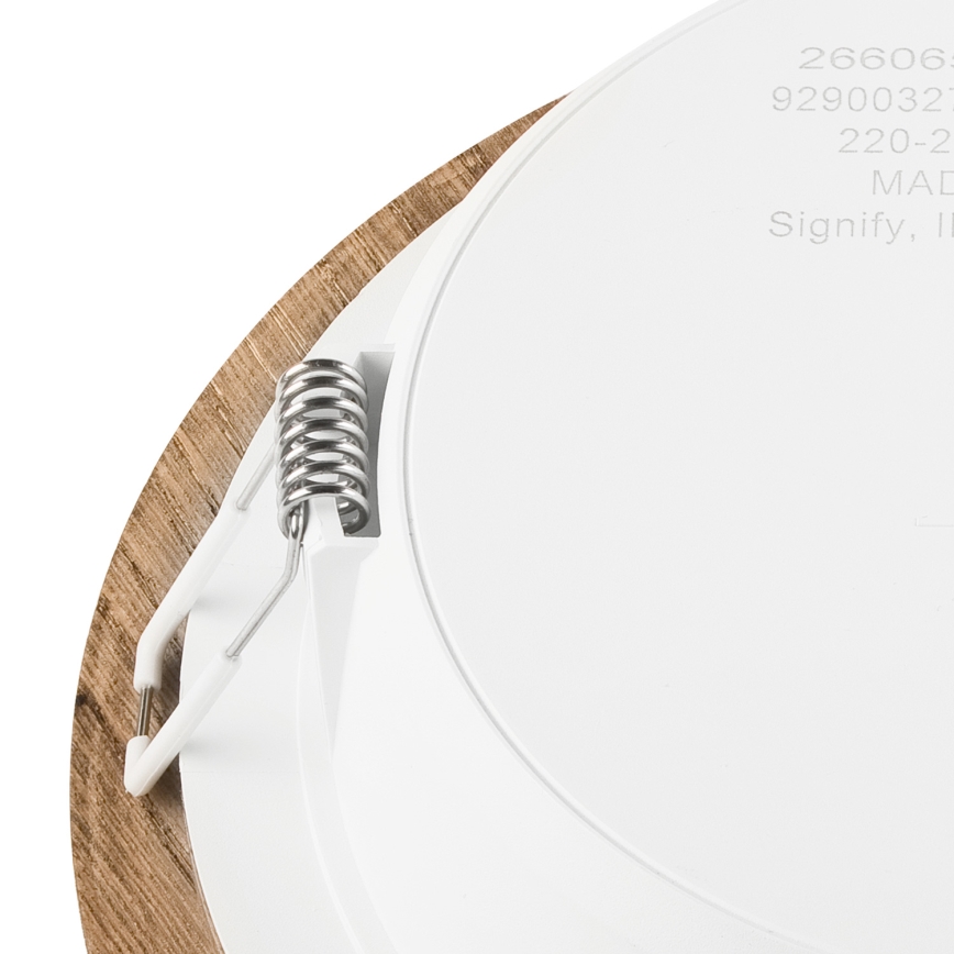 LED Hang plafondverlichting WOODY SPOT LED/16,5W/230V 4000K walnoot ø 18,5 cm