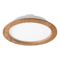 LED Hang plafondverlichting WOODY SPOT LED/23,5W/230V 4000K eiken ø 23,5 cm