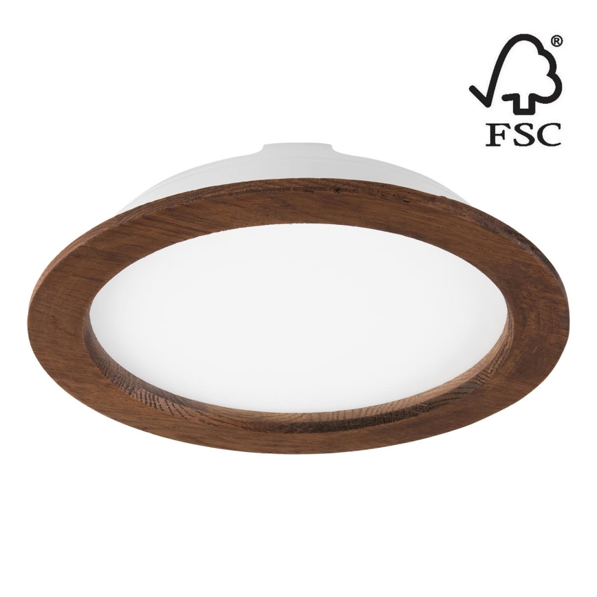 LED Hang plafondverlichting WOODY SPOT LED/23,5W/230V 4000K kers ø 23,5 cm