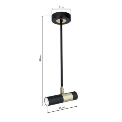 LED hangende kroonluchter DALLAS 1xGU10/3W/230V