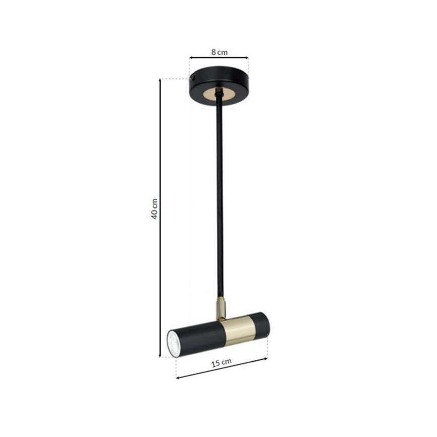 LED hangende kroonluchter DALLAS 1xGU10/3W/230V