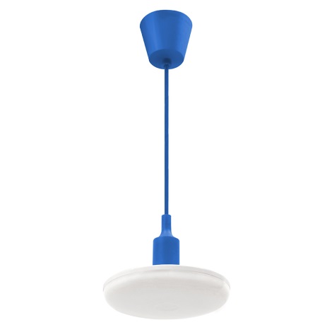 LED Hanglamp aan draad ALBENE 1xLED/18W/230V blauw
