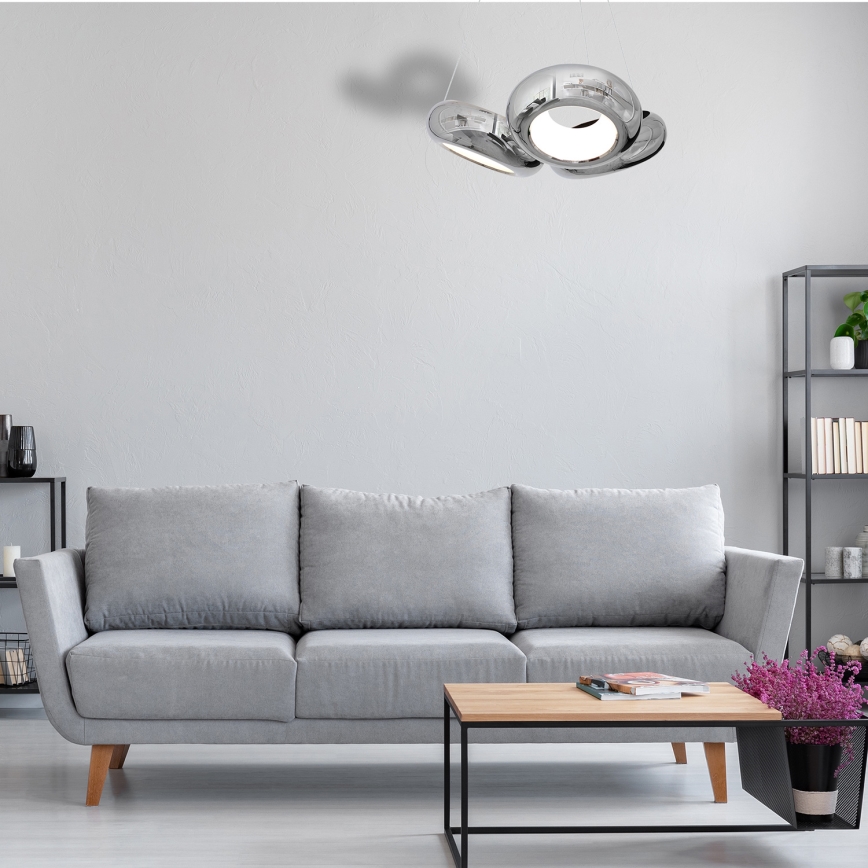LED Hanglamp aan draad MERCURIO 3xLED/12W/230V