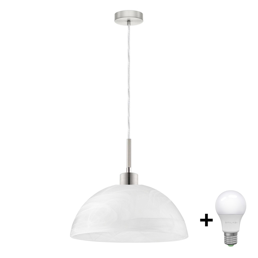 LED Hanglamp aan een koord 1xE27/60W/230V wit
