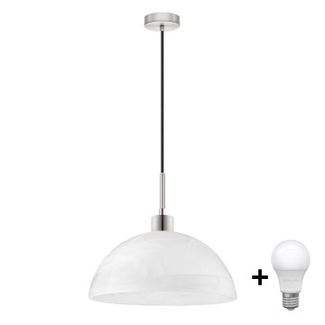 LED Hanglamp aan een koord 1xE27/60W/230V wit