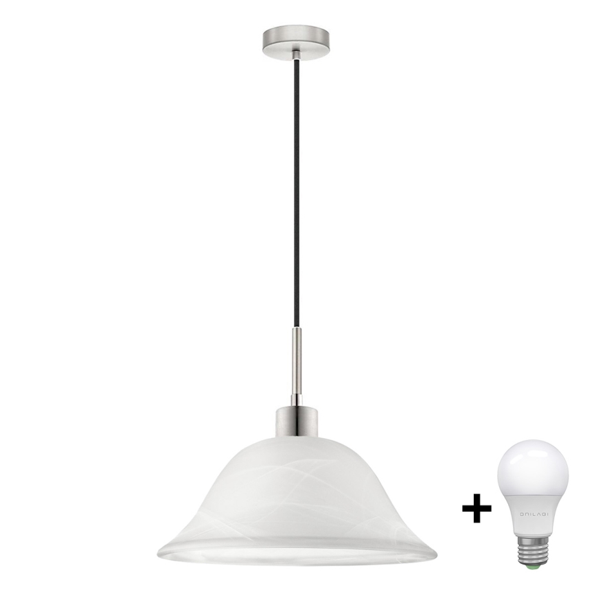 LED Hanglamp aan een koord 1xE27/60W/230V wit