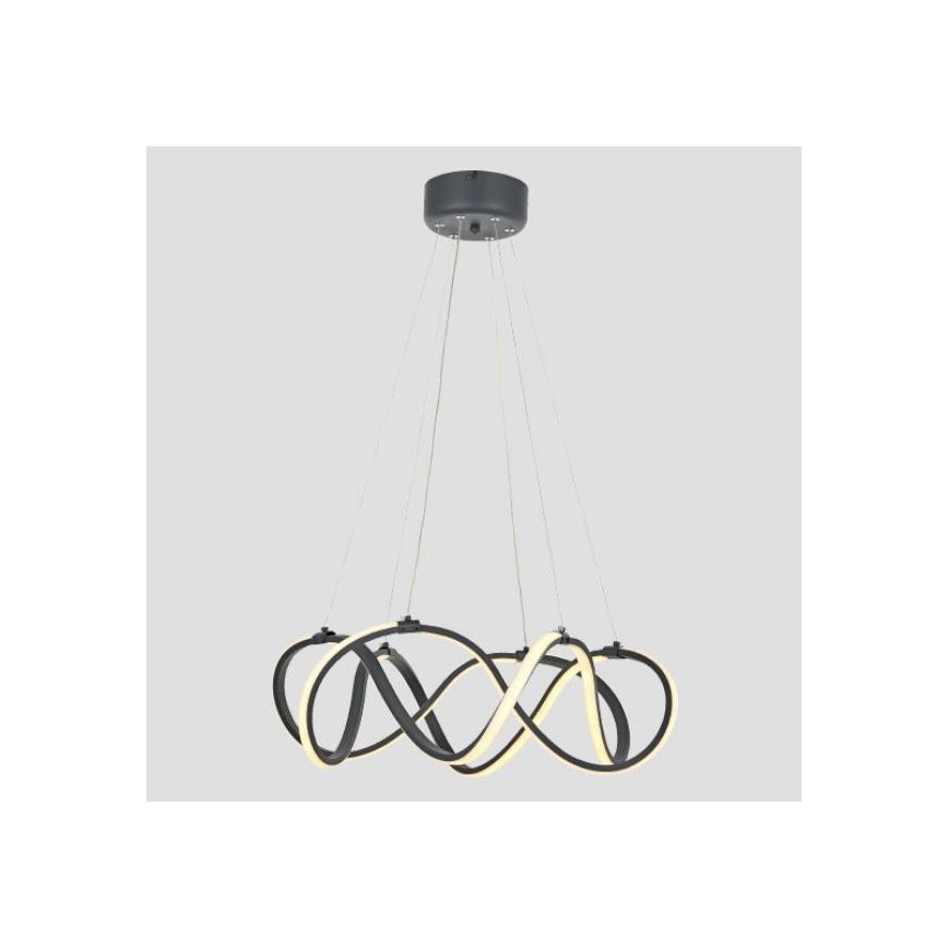 LED Hanglamp aan een koord 2xLED/27W/230V 3000/4000/6000K zwart