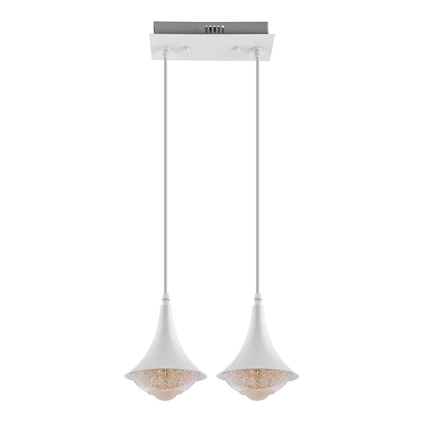 LED Hanglamp aan een koord 2xLED/9W/230V wit