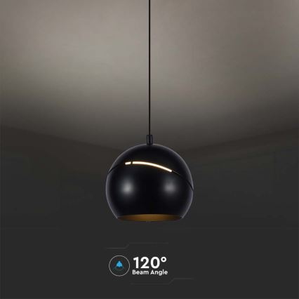 LED Hanglamp aan een koord aanraken LED/8,5W/230V 3000K zwart