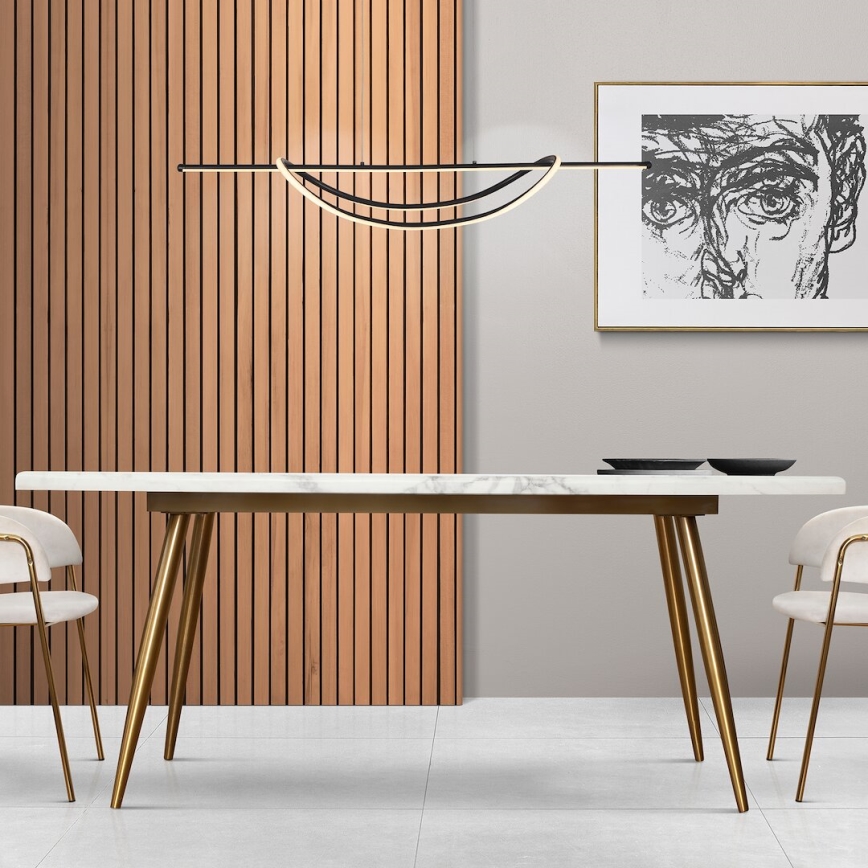LED Hanglamp aan een koord AMBAR LED/35W/230V zwart