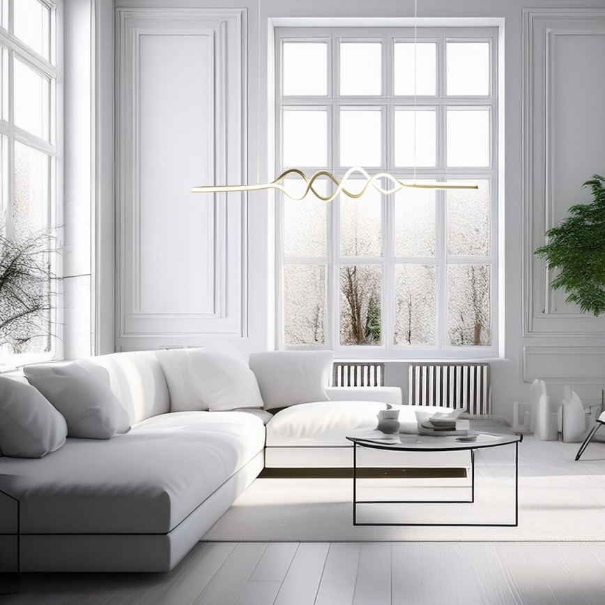 LED Hanglamp aan een koord ANCONA LED/36W/230V goud