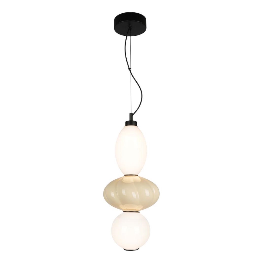 LED Hanglamp aan een koord ASCOLI LED/18W/230V diameter 20 cm beige