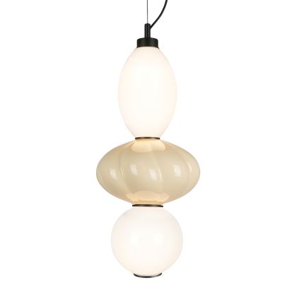 LED Hanglamp aan een koord ASCOLI LED/18W/230V diameter 20 cm beige