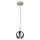 LED Hanglamp aan een koord BALL WOOD 1xGU10/5W/230V mat eiken
