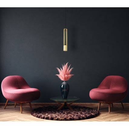 LED Hanglamp aan een koord BARS 1xGU10/4,8W/230V goud