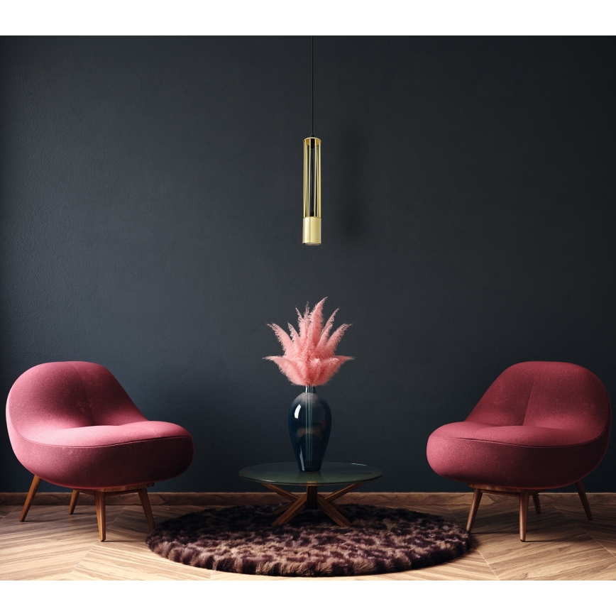 LED Hanglamp aan een koord BARS 1xGU10/4,8W/230V goud