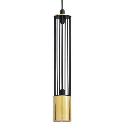 LED Hanglamp aan een koord BARS 1xGU10/4,8W/230V zwart/goud