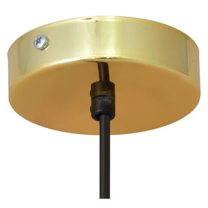 LED Hanglamp aan een koord BARS 1xGU10/4,8W/230V zwart/goud