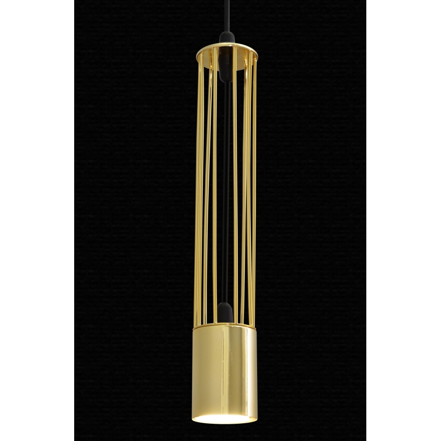 LED Hanglamp aan een koord BARS 3xGU10/4,8W/230V gouden/zwart