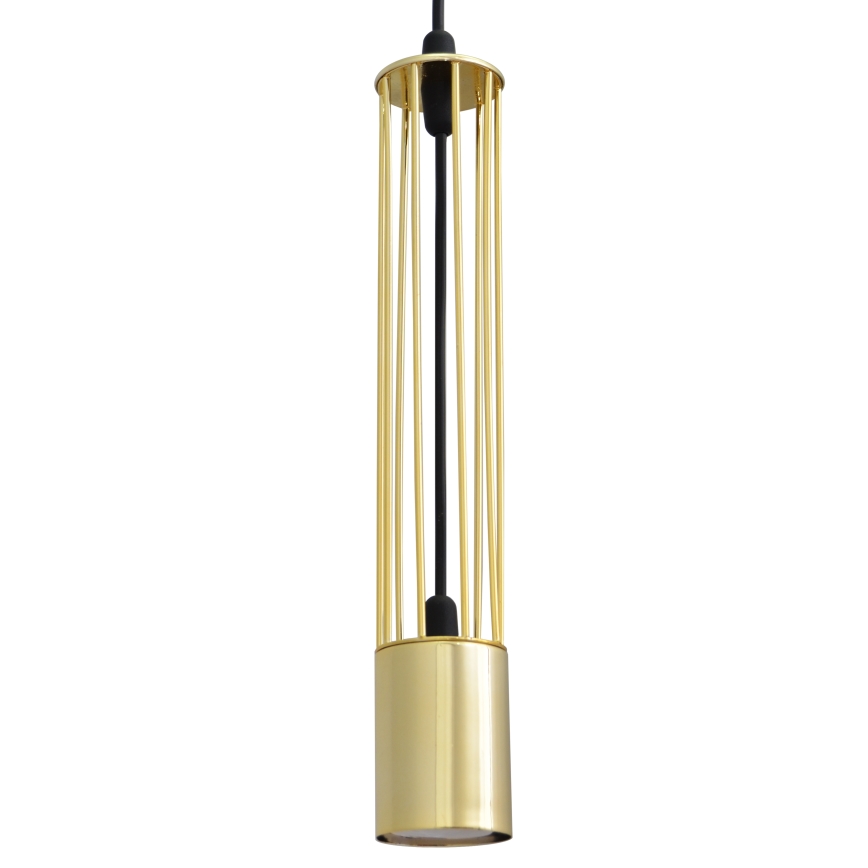 LED Hanglamp aan een koord BARS 3xGU10/4,8W/230V gouden/zwart