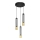LED Hanglamp aan een koord BARS 3xGU10/4,8W/230V zwart/goud