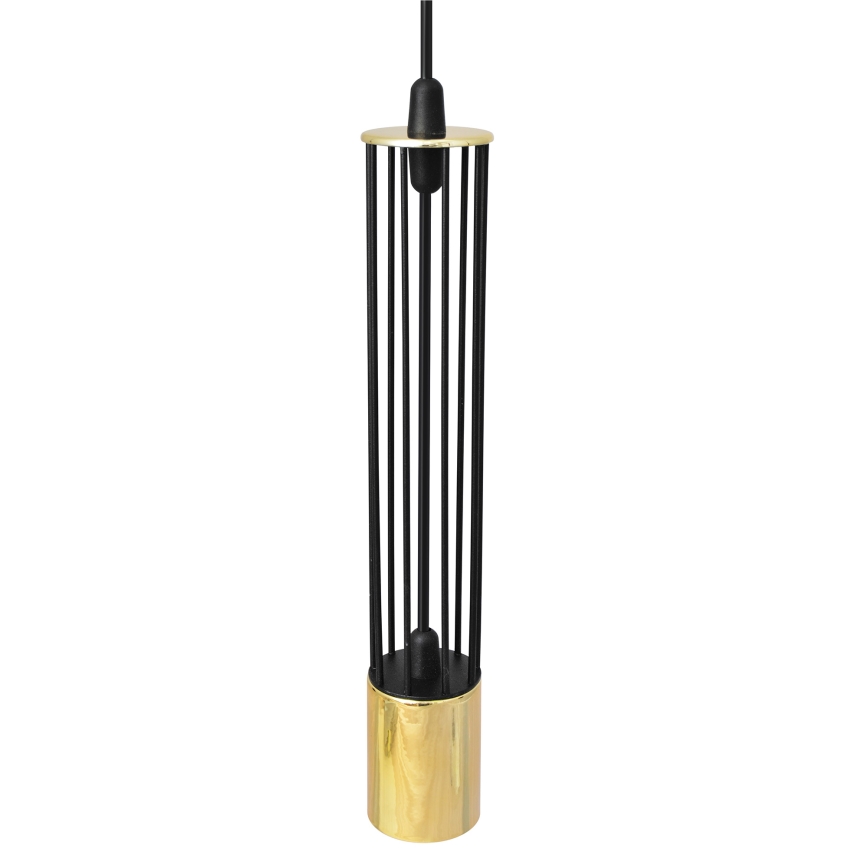 LED Hanglamp aan een koord BARS 3xGU10/4,8W/230V zwart/goud