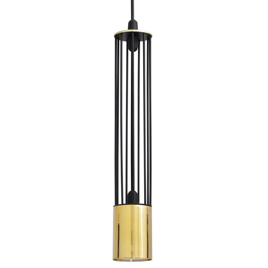 LED Hanglamp aan een koord BARS 3xGU10/4,8W/230V zwart/goud