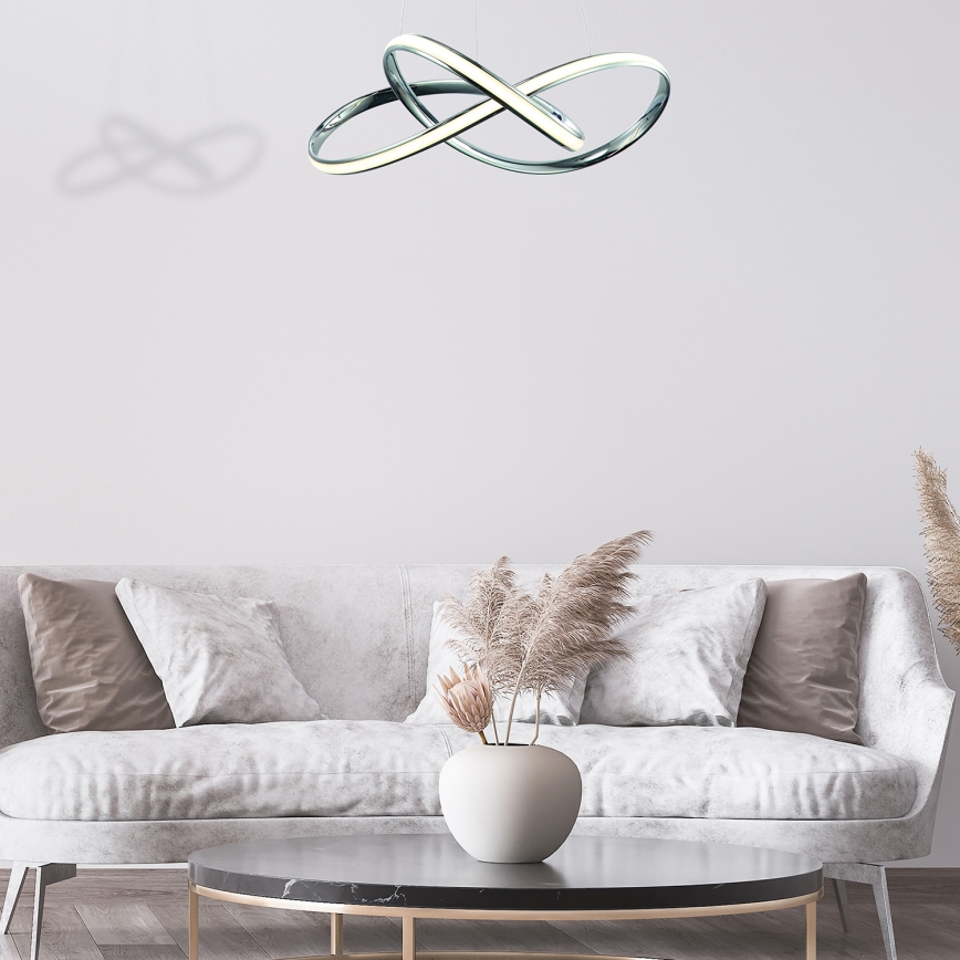 LED Hanglamp aan een koord CAPPIO LED/36W/230V glanzend chroom