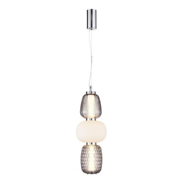 LED Hanglamp aan een koord CARO LED/28W/230V glanzend chroom
