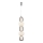 LED Hanglamp aan een koord CARO LED/40W/230V glanzend chroom