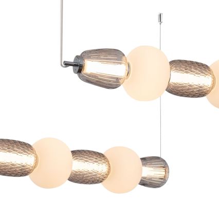 LED Hanglamp aan een koord CARO LED/42W/230V glanzend chroom